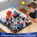 Kit de circuito STEM para niños a partir de 6 años, juego de 35 piezas electrónicas con más de 200 proyectos, juguete de ciencia de placa de circuito eléctrico, regalo educativo de ingeniería para
