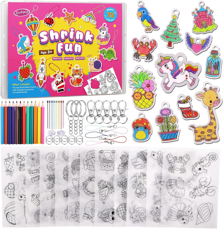 Funtopia - Kits de hojas de Shrinky Dink para niños kit de