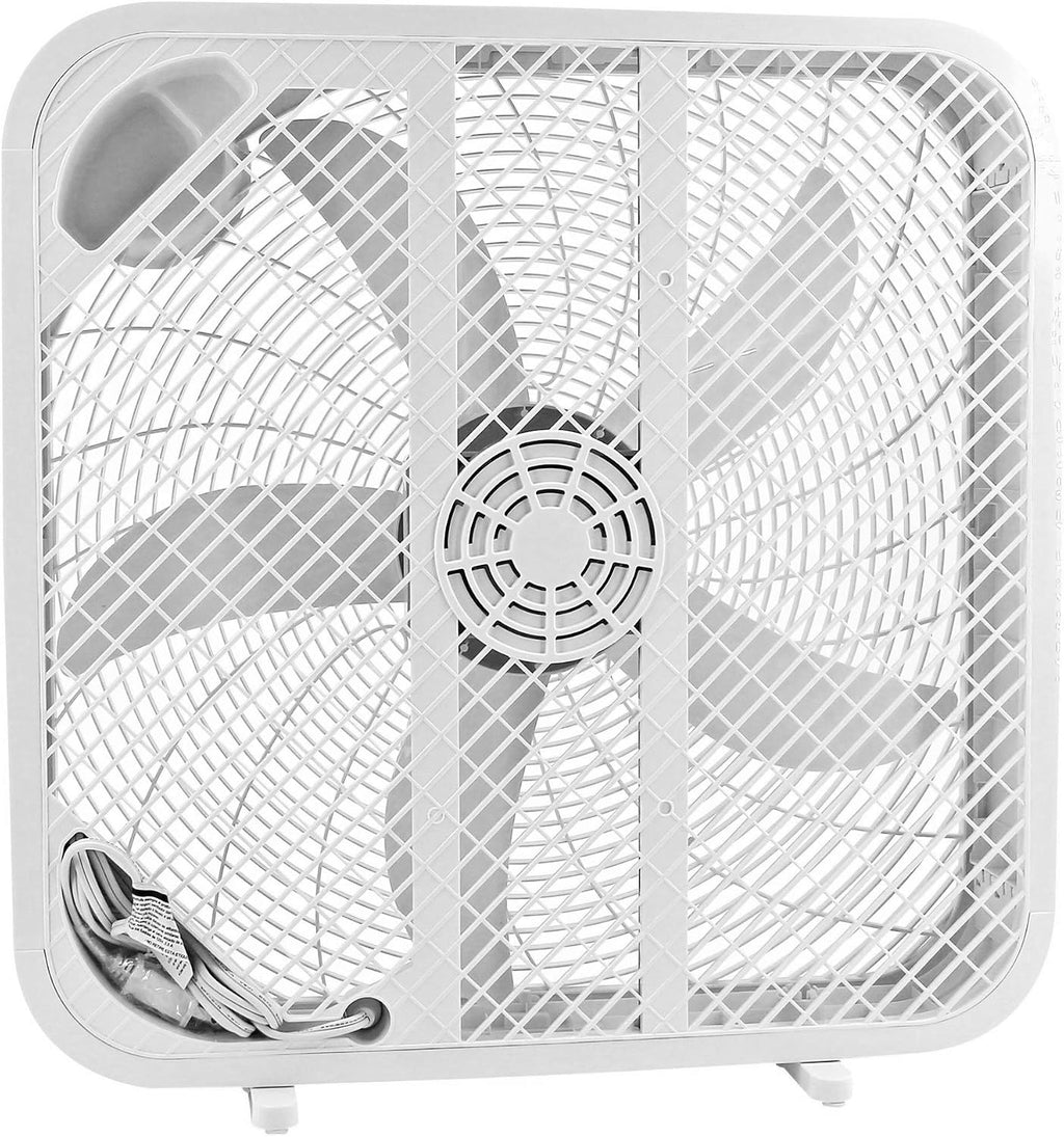 Genesis Ventilador de caja de 20 pulgadas, 3 ajustes, tecnología de...