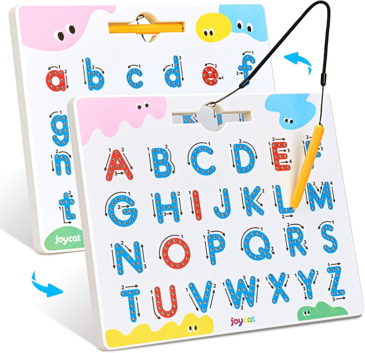 JoyCat Tablero magnético de trazado de letras de animales, imanes A...