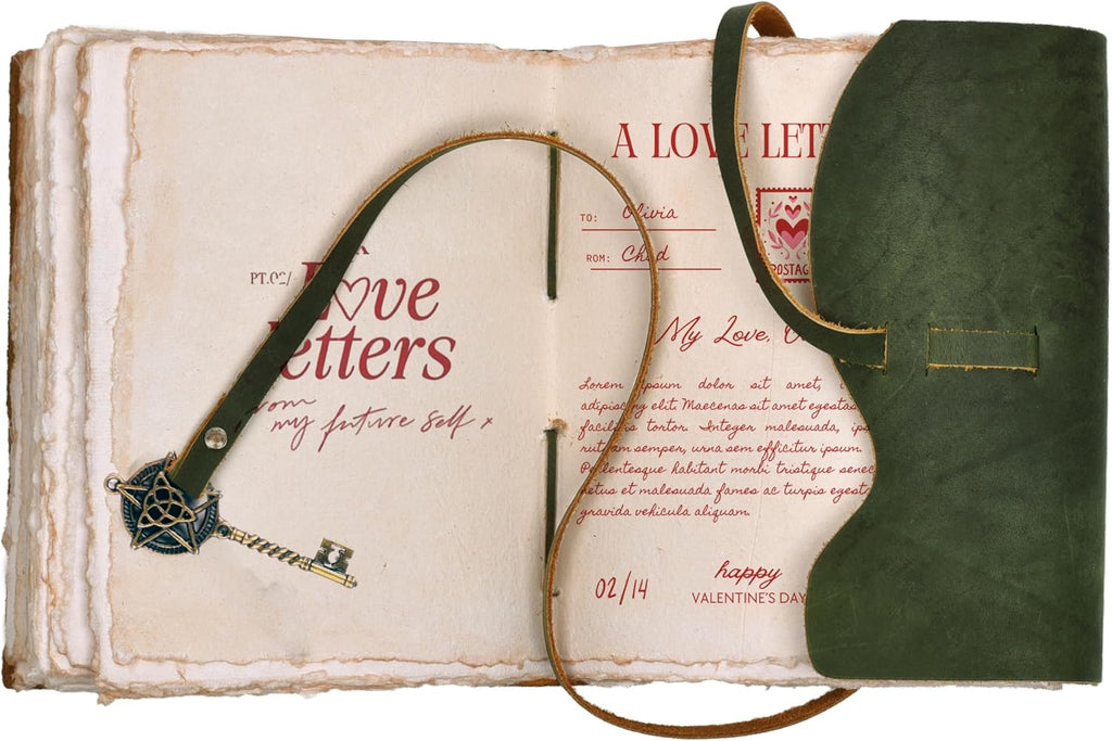 LEATHER VILLAGE Diario vintage encuadernado en cuero para mujeres y hombres