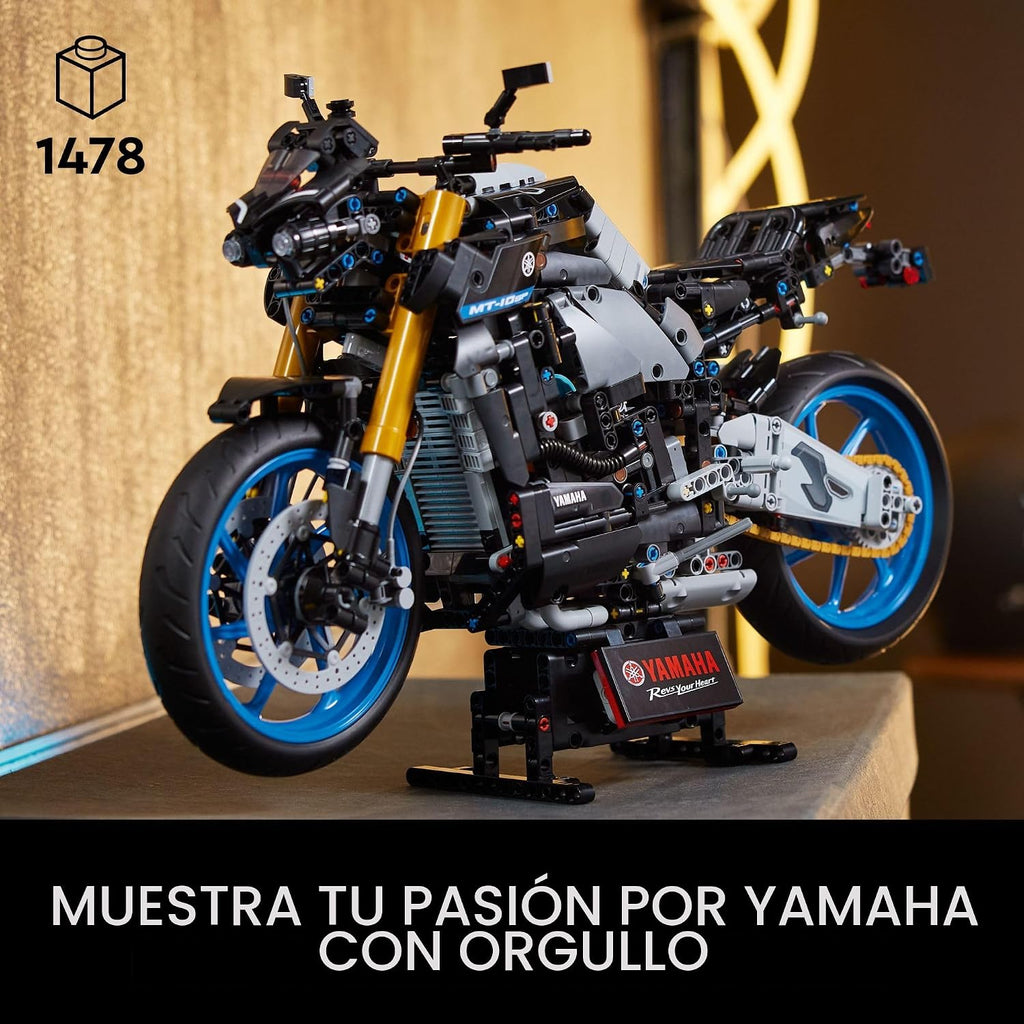 LEGO Technic Yamaha MT-10 SP - Juego de construcción para adultos, a partir de 18 años, kit de modelo de motocicleta para exhibición, oficina en casa, escritorio, decoración de estantes, regalo para hombres y mujeres - 42159