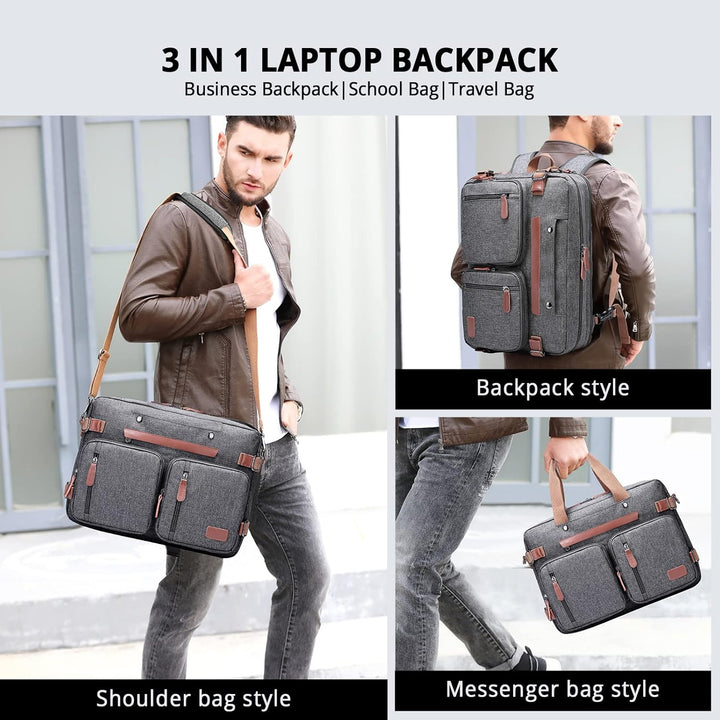 MOLNIA Mochila para laptop 3 en 1, bolsas de computadora de 17.3 pu...