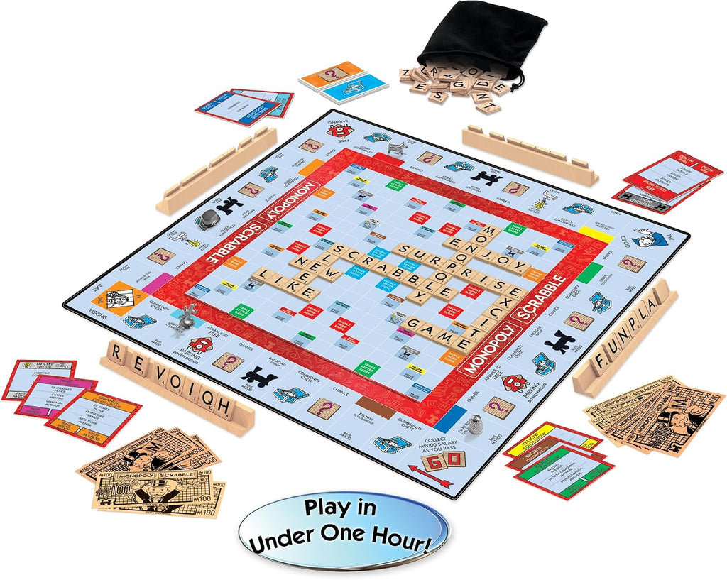 Monopoly Scrabble, Game Mash Up, by Winning Moves Games USA