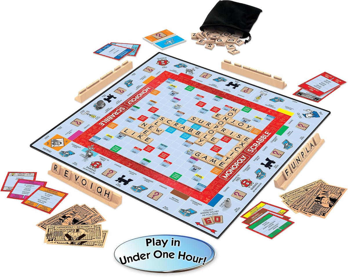 Monopoly Scrabble, Game Mash Up, by Winning Moves Games USA