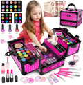 Kit de 59 juguetes de maquillaje para niñas, no tóxico, juego de simulación
