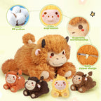 KMUYSL Highland Cow - Animal de peluche para niñas de 0 1 2 3 4 5