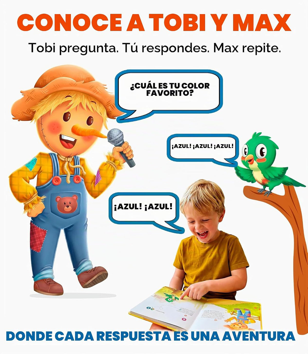 Libros de sonido interactivos para niños pequeños de 3 a 5 años graba y