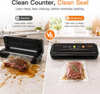 MEGAWISE Sellador al vacío 80kPa, sellador automático de alimentos con