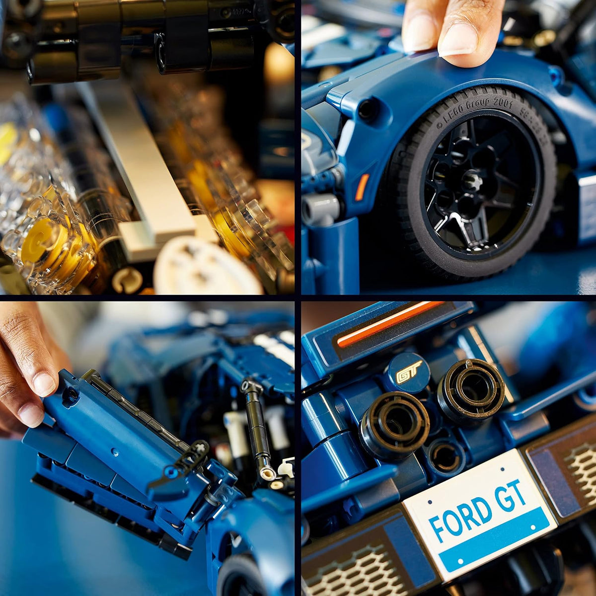 LEGO Technic 2022 Ford GT - Juego de construcción para adultos, kit coleccionable con características auténticas, a escala 1:12 en adelante, regalos para hombres y mujeres, para exhibir como dormitorio o decoración del hogar - 42154