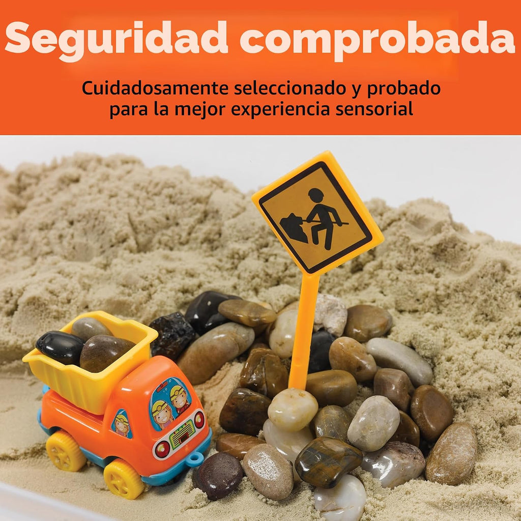 Creativity para Kids Sensory Bin: Construction Zone Playset - Preschool Learning Activities, Excavator Toys para Boys Ages 3-5+, Outdoor Toys y Gifts para Kids