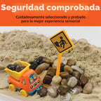 Creativity para Kids Sensory Bin: Construction Zone Playset - Preschool Learning Activities, Excavator Toys para Boys Ages 3-5+, Outdoor Toys y Gifts para Kids