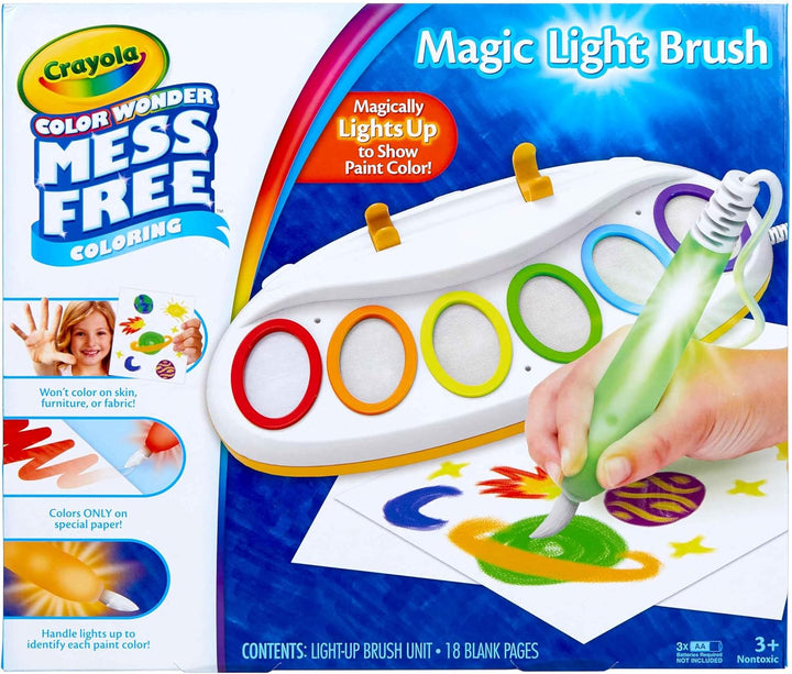 Crayola Color Wonder - Cepillo de luz mágico, estación de pintura s...