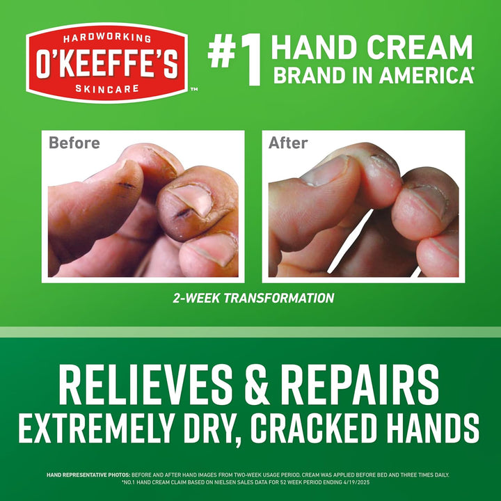 O'Keeffe's Working Hands - Crema de manos para sequedad ext...