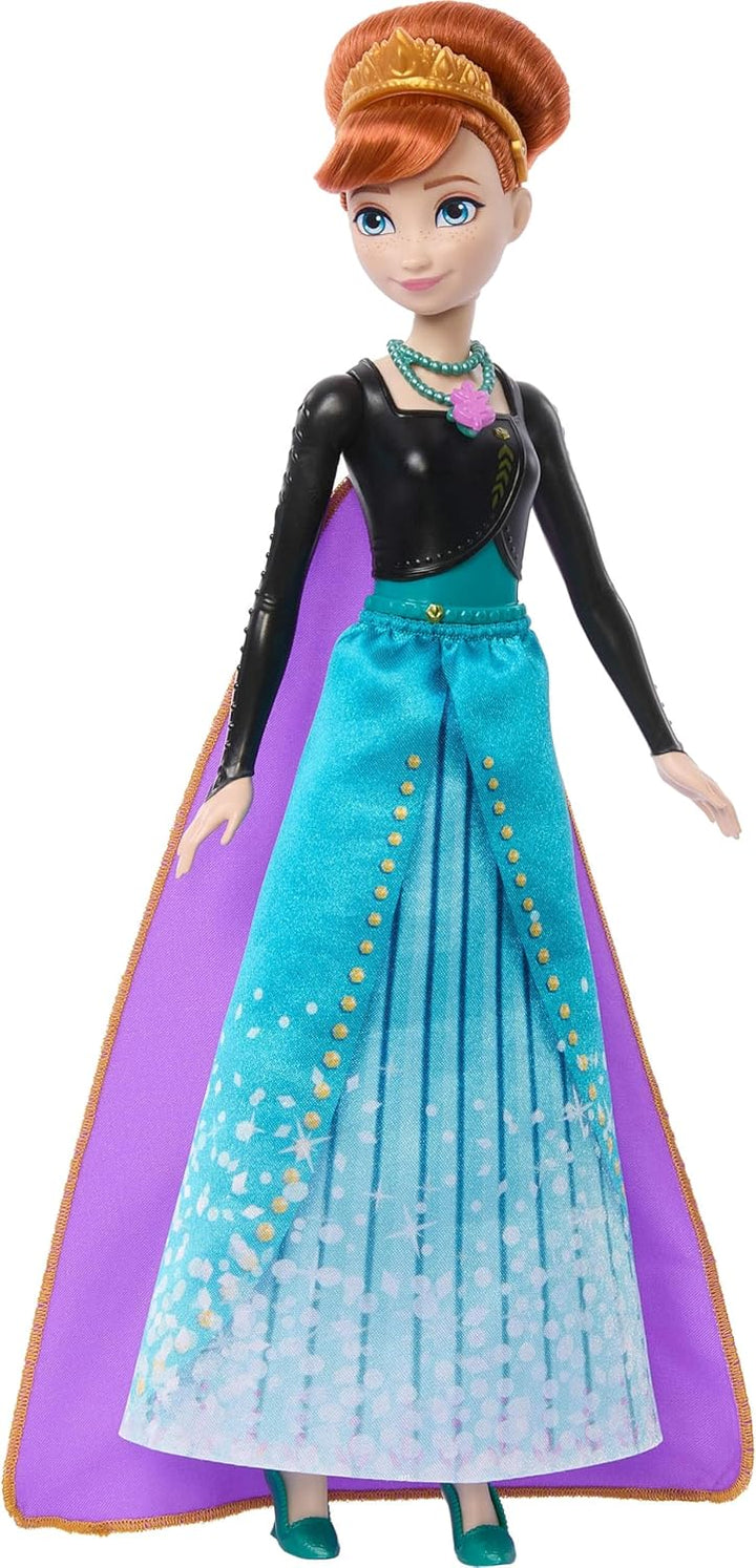 Mattel Disney Frozen Muñeca de moda Anna con accesorios y 8 sorpres...