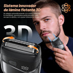 Afeitadoras eléctricas para hombres, cabezales flotantes 3D y