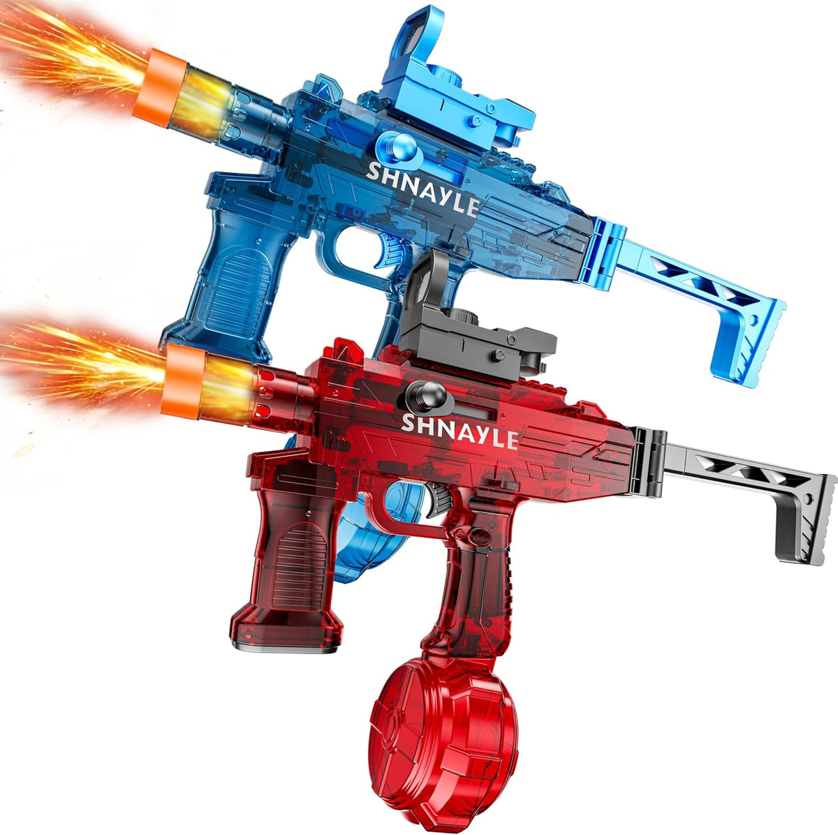 Paquete de 2 pistolas de agua eléctricas mejoradas 2026, pistola de agua para adultos y niños, potente pistola de chorro automática de disparo de agua de largo alcance, juguete para piscina al