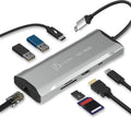 j5create Estación de acoplamiento para laptop, 9 en 1, 4K60Hz HDMI, USB-C
