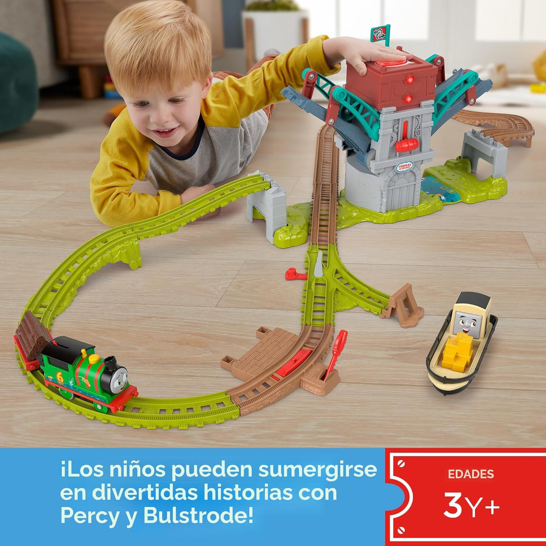 Thomas &amp; Friends - Juego de tren de juguete Talking Bulstrode y...