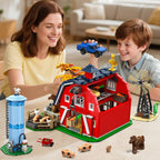 INSOON Set de Construcción Granero Estilo Finca del Oeste con Luces para Niños y Niñas 8+