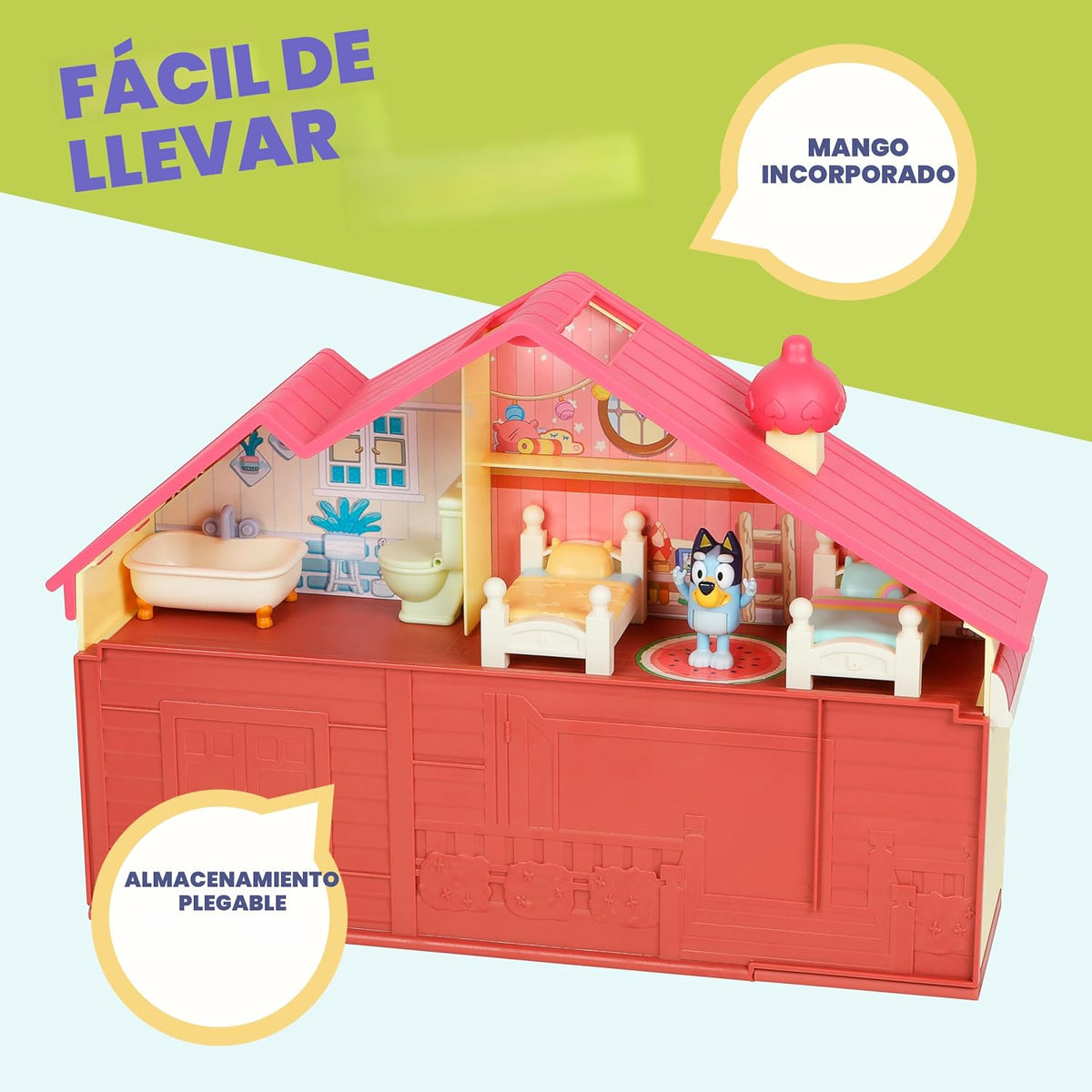 Bluey Toy House Mega Bundle, Family Home & BBQ Playhouse, Ages 3-5
