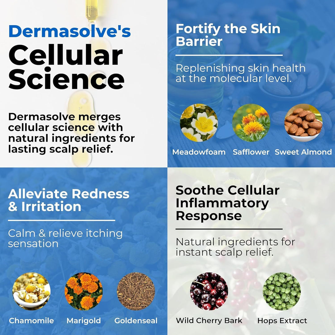Dermasolve 4 oz Aceite para el Cuero Cabelludo con Psoriasis, Derma...