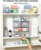 Vtopmart Stackable Storage Drawers Set de 6, Plastic Organizer Bins