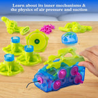 Thames & Kosmos GeckoBot 2.0 Kit de experimentos STEM | Construye un robot gecko trepador de paredes, diseño mejorado y tecnología de ventosa, ensamblaje guiado, regalo científico divertido y