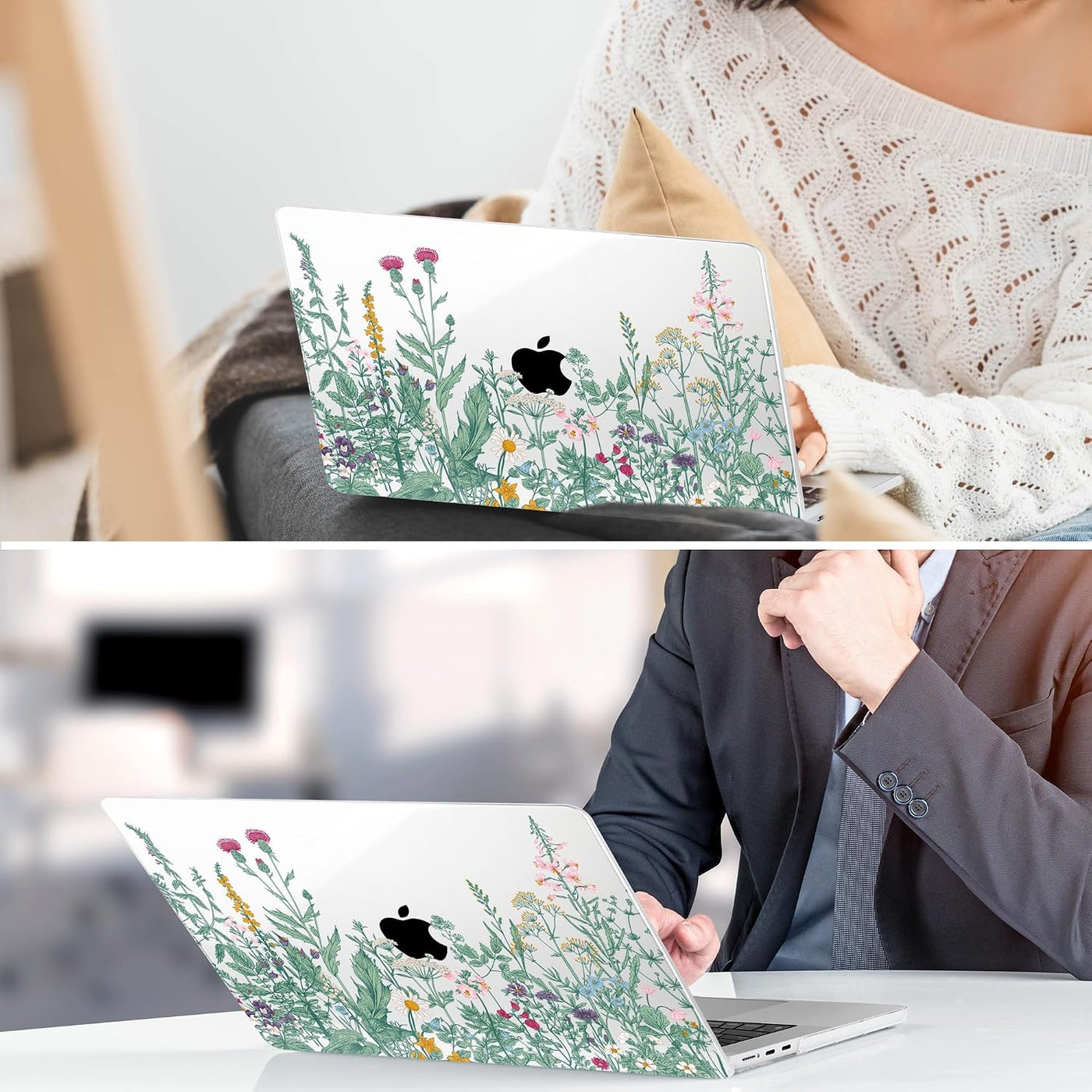 TWOLSKOO Funda para MacBook Air M4 de 13.6 pulgadas Versión 2025-20...