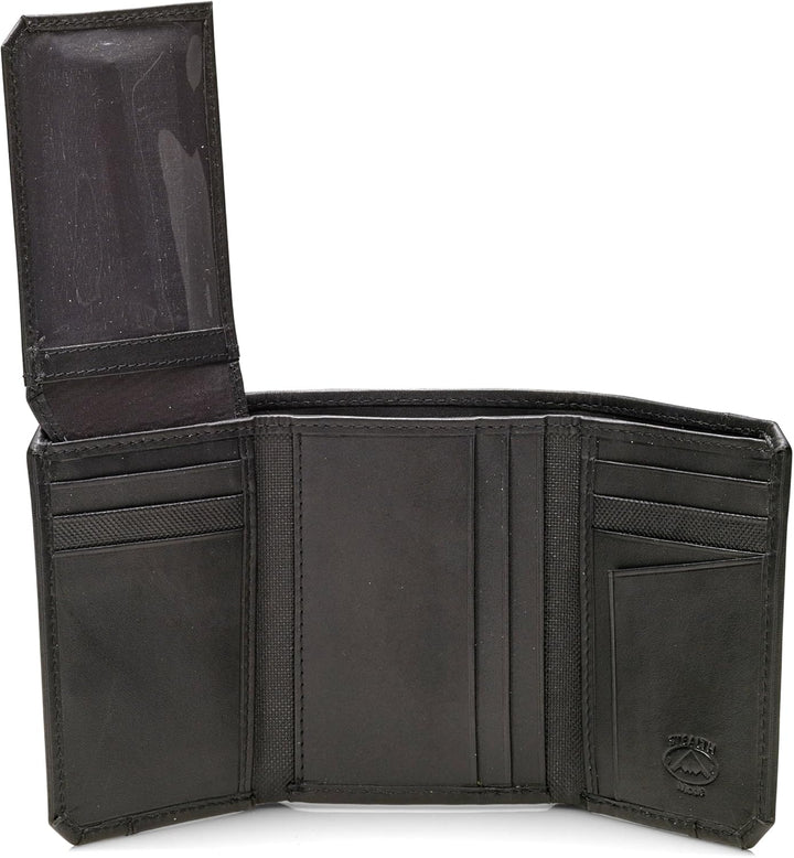 Stealth Mode Billetera triple de piel con bloqueo RFID para hombre,...