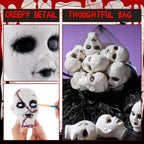 Hiboom 24 cabezas de muñeca de bebé de Halloween de plástico aterrador