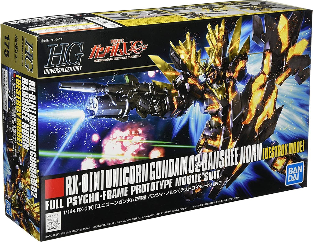 Gundam - 1/144 HGUC Unicorn Gundam 02 Banshee Norn - Kit de Modelo 13 cm