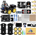 ELEGOO UNO R3 Kit de Coche Robot Inteligente V4 para Robótica Arduino para Niños de 8-12 12-16 años, Kits de Ciencia STEM, Regalos de Programación para Niños de 8 9 10 11 12 13 14 15 16 años, Niños