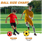 12 pelotas de fútbol desinfladas de Navidad, tamaño 5/4 a granel con bolsa de cordón para fútbol oficial, deporte, cristiano, donación, regalo de Navidad