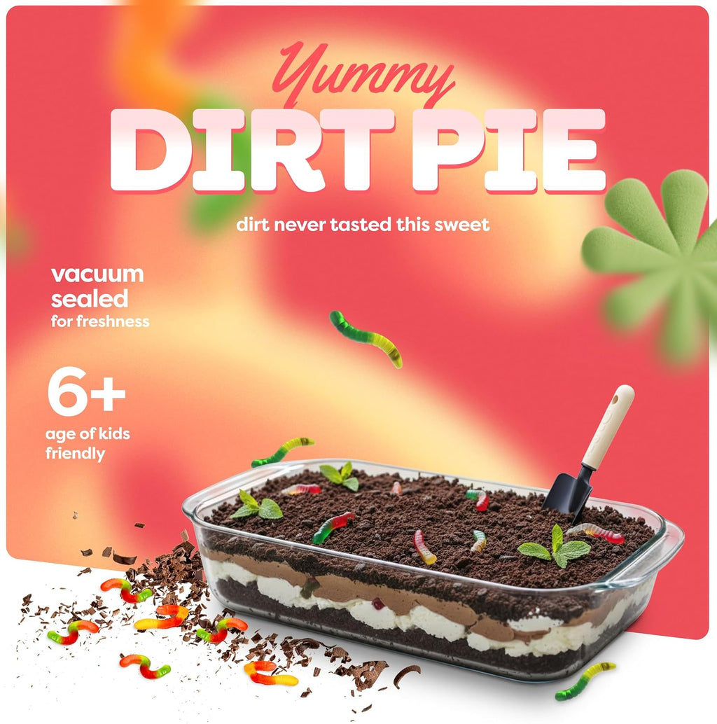 Baketivity Kit de hornear para niños Dirt Pie con ingredientes premedidos