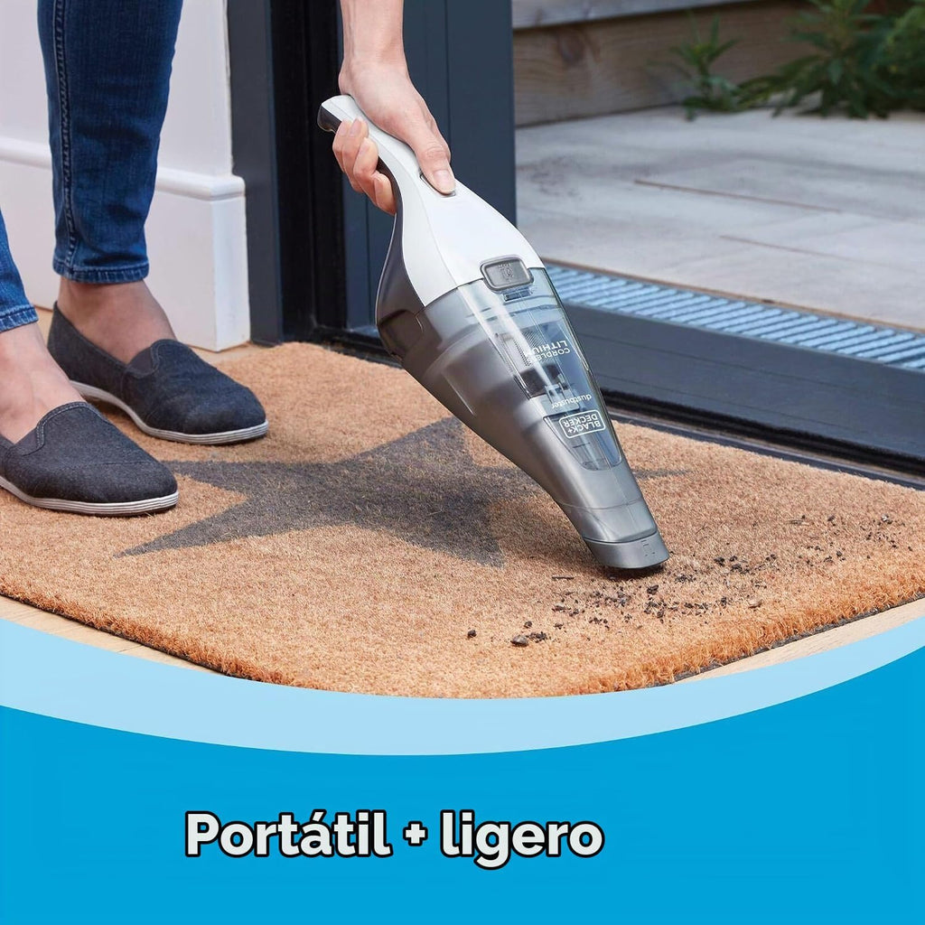 BLACK+DECKER Dustbuster - Aspiradora de mano inalámbrica, aspiradora portátil para automóvil, recargable, montaje en pared, fuerte succión rápida (HNVC215B10)