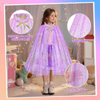Meland Vestido de princesa - Ropa de vestir para niñas con juguetes, Amarillo