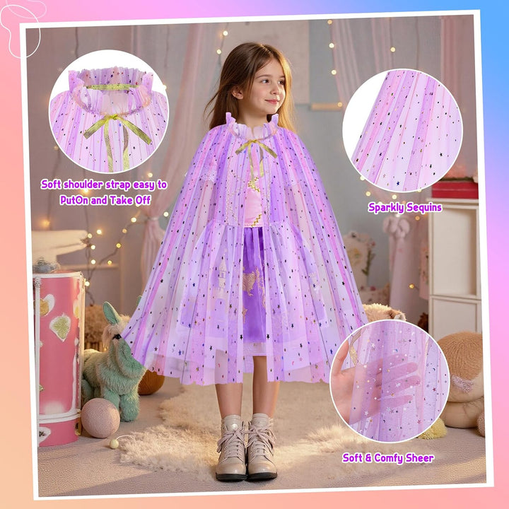 Meland Vestido de princesa - Ropa de vestir para niñas con juguetes...