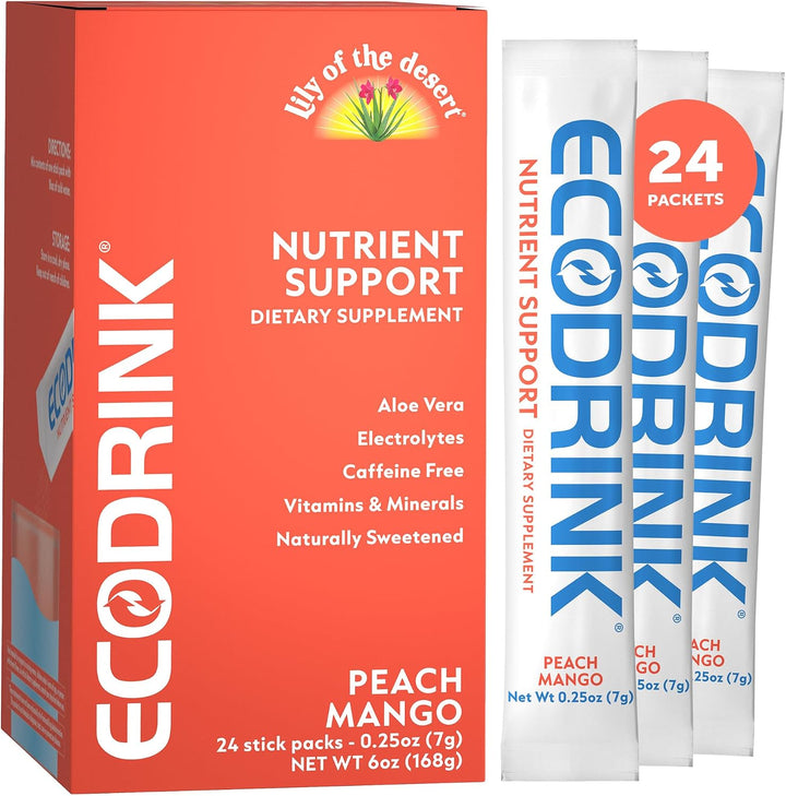 Lily of the Desert EcoDrink - Paquetes de hidratación de apoyo nutr...