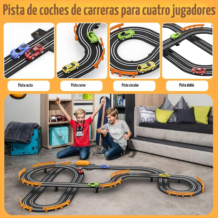 Juegos de carreras de autos con 4 autos de carreras de alta velocid...