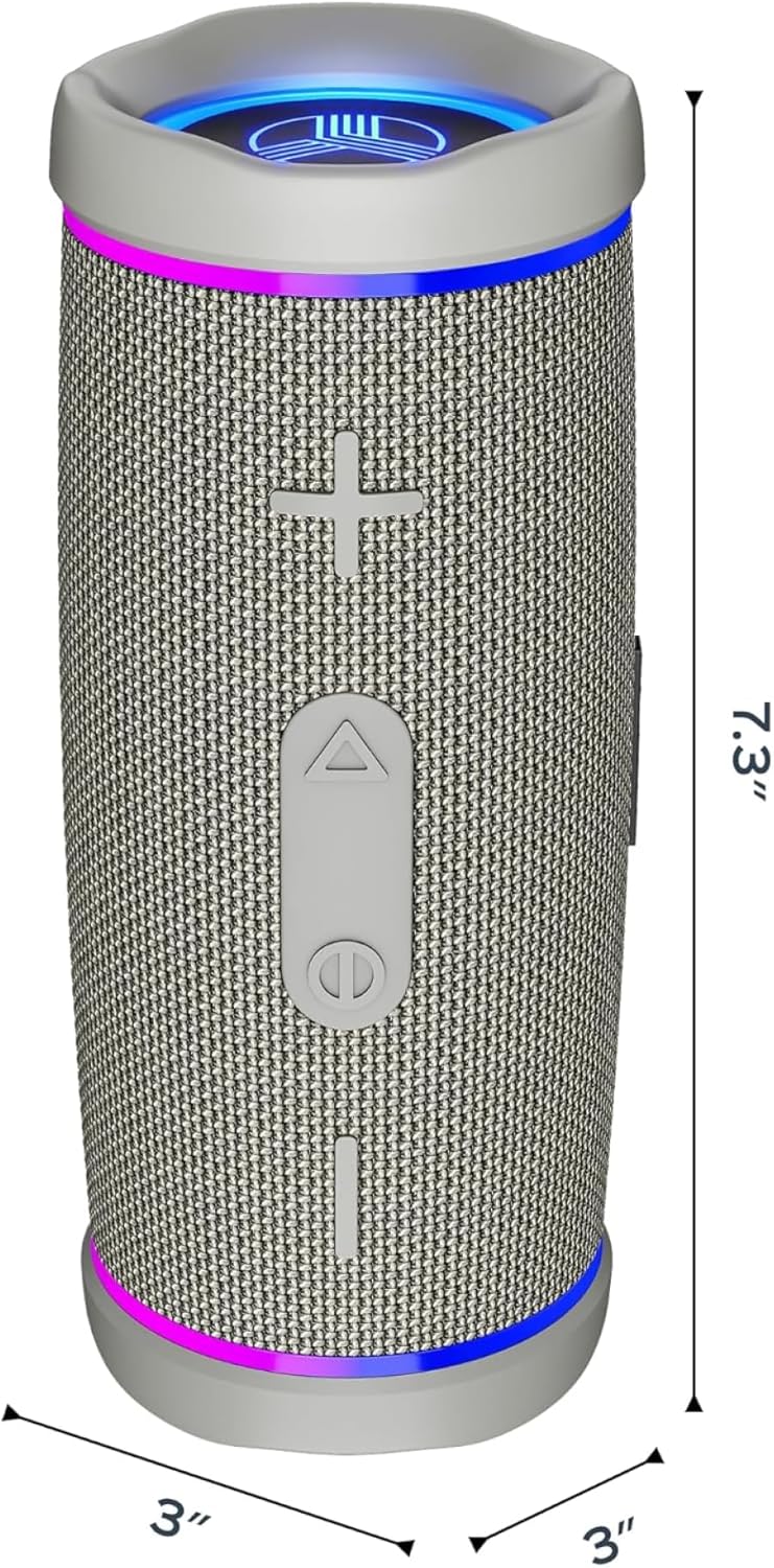TREBLAB HD77 Altavoz Bluetooth - Potente sonido 360° con graves imp...