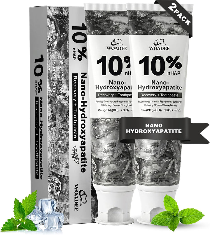 Woadee 10% Nano Hidroxiapatita Pasta de Dientes Blanqueadora Sin SL...