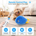 BurgeonNest Juguete interactivo para perros, juguete de pelota móvil con 2