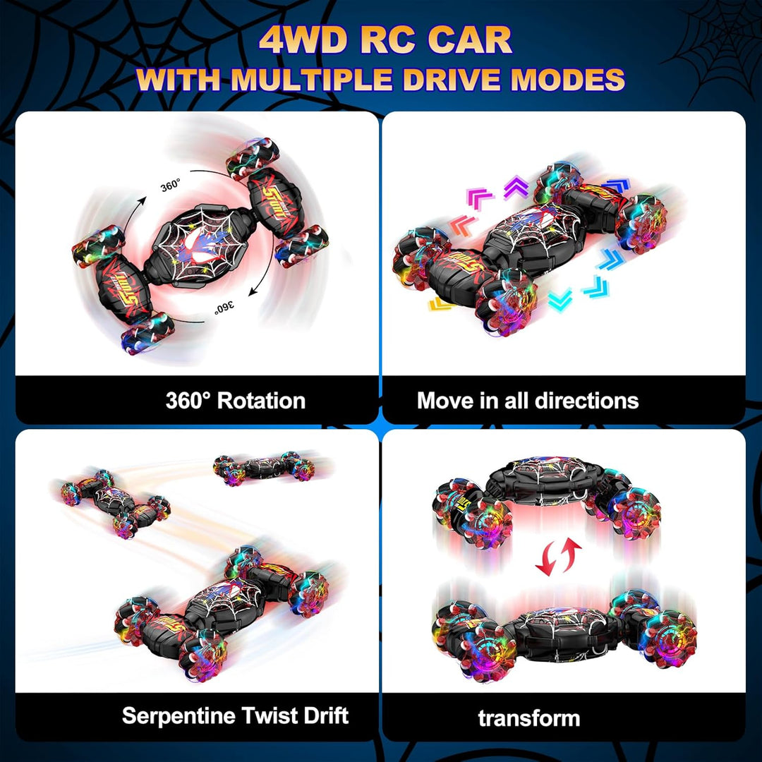 Nikuku Auto de acrobacias RC con detección de gestos, auto de contr...