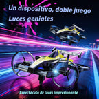 DEERC HT35 Mini dron 2 en 1 para niños | Avión de control remoto, giros de 360°, vuelo circular, despegue/aterrizaje con una tecla, modo sin cabeza, vuelo automático, 3 velocidades, 2 baterías