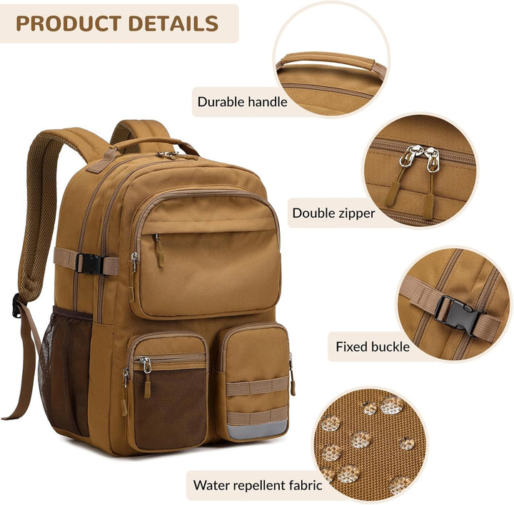 Mochila resistente al agua Lohol con bolsillos multifuncionales par...