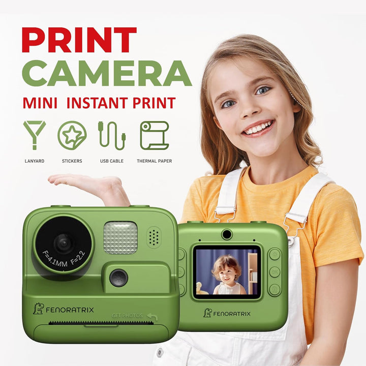 Cámara de Impresión Instantánea para Niños \u2013 Sin Tinta Necesar...