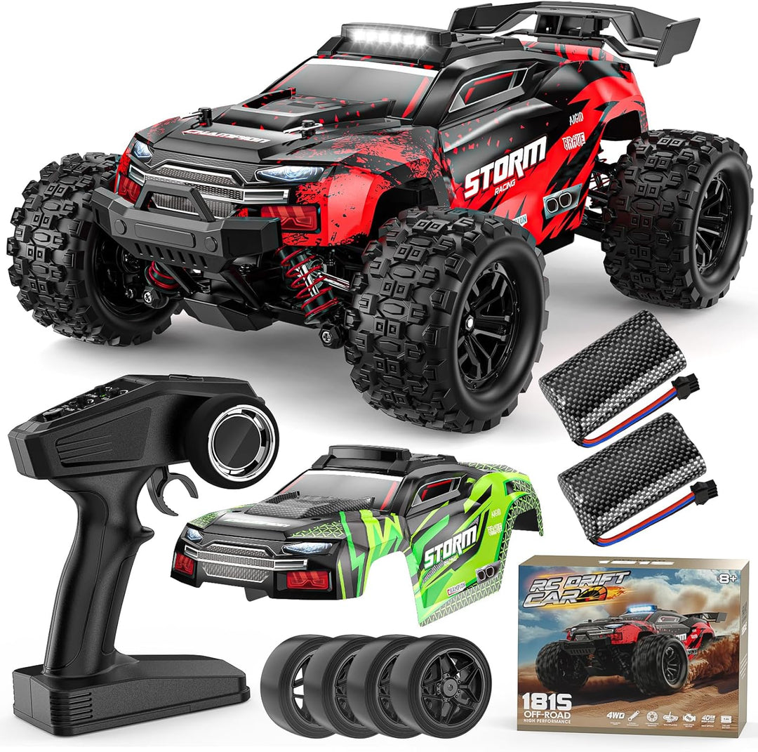 Lvcdzr 1:18 Coches RC, Automóvil de control remoto de 2.4GHz 4WD de...