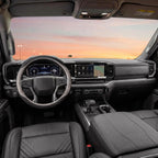 West Llama Funda personalizada para volante de automóvil para Chevy Silverado 1500, 2500, 3500, 14.5-15 pulgadas (gris - tamaño estándar)