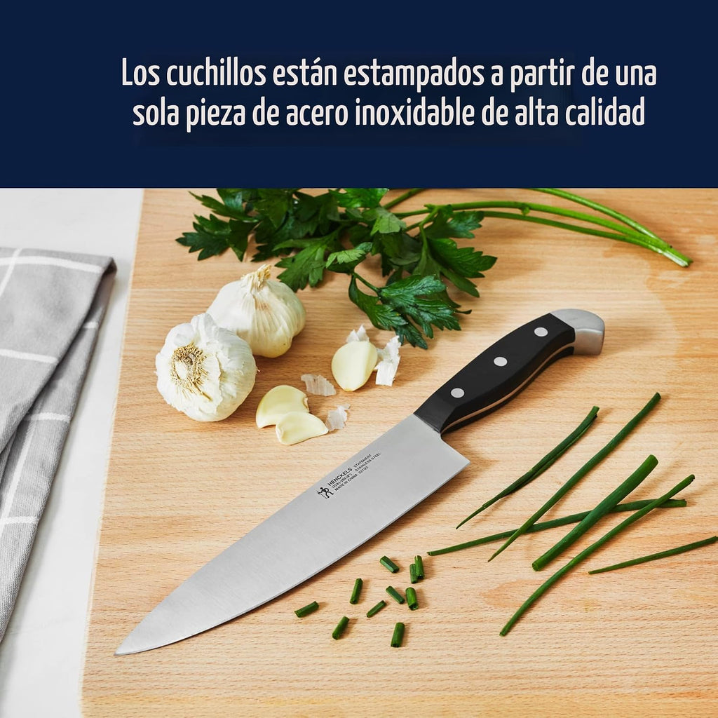 Henckels Statement Juego de Cuchillos de 20 piezas con Bloque, Afilado como Navaja, Ingeniería Alemana